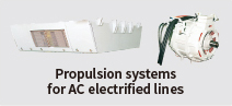 Propulsion systems for AC electrified lines